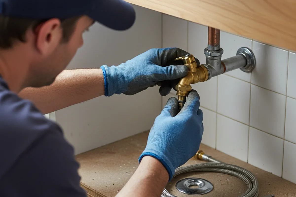 Shutoff valve and fitting work during Faucet and Fixture Repair in Bunker Hill